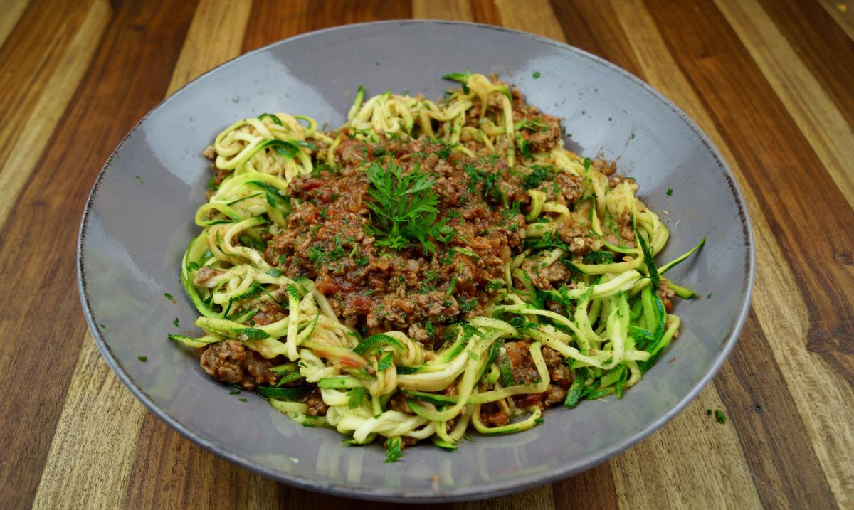 Rezeptbild: Low-Carb Nudel Bolognese
