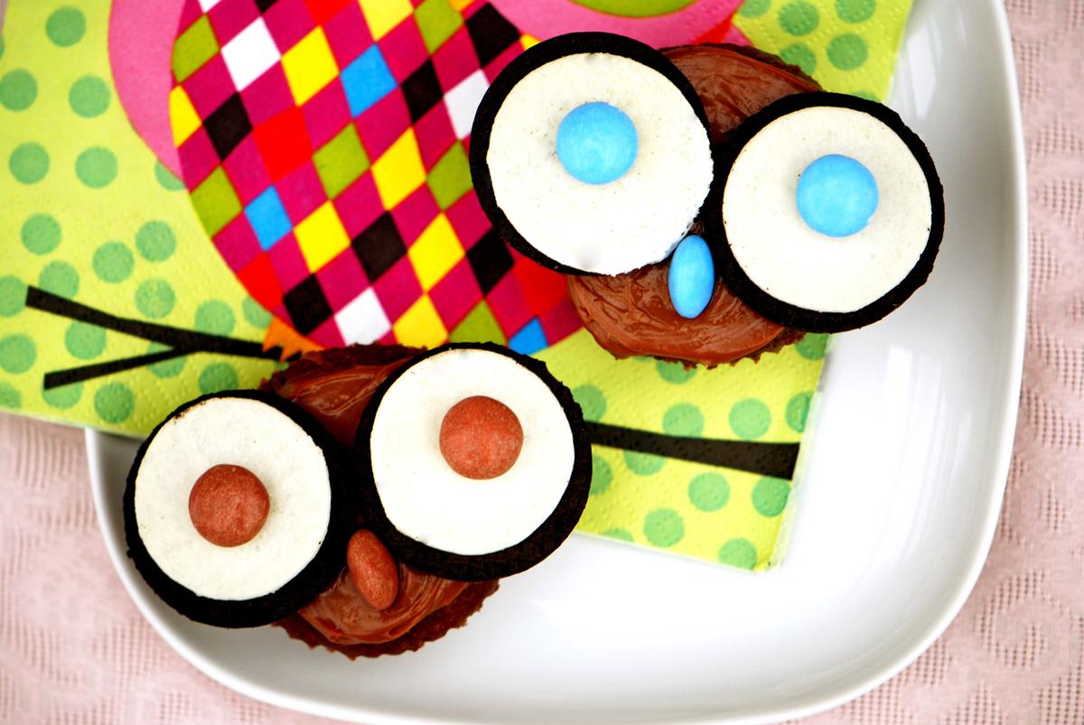 Rezeptbild: Eulen Cupcakes