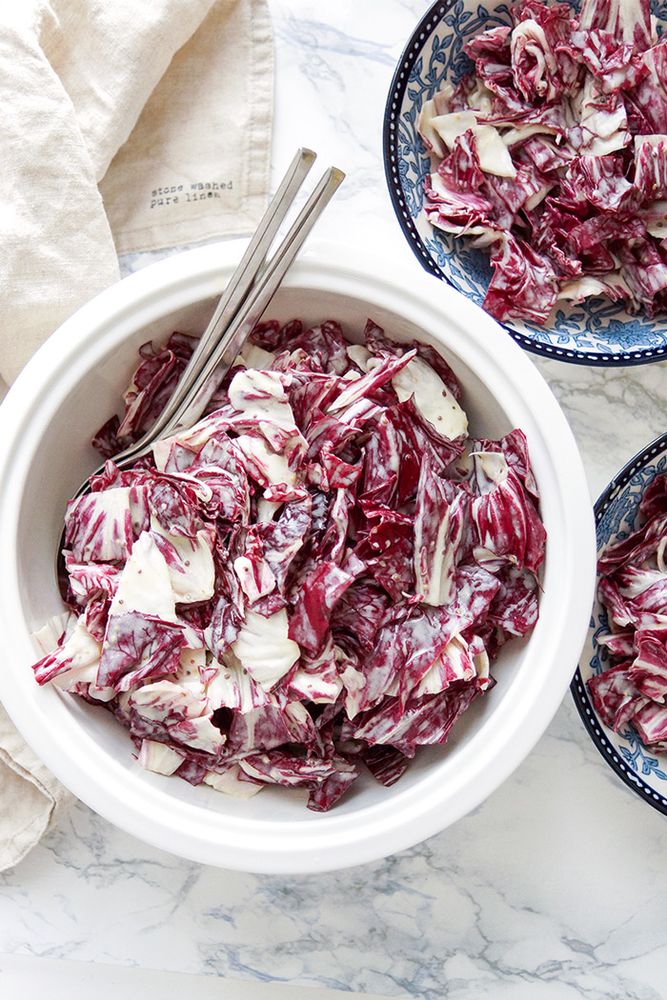 Rezeptbild: Cremiger winterlicher Radicchio-Salat