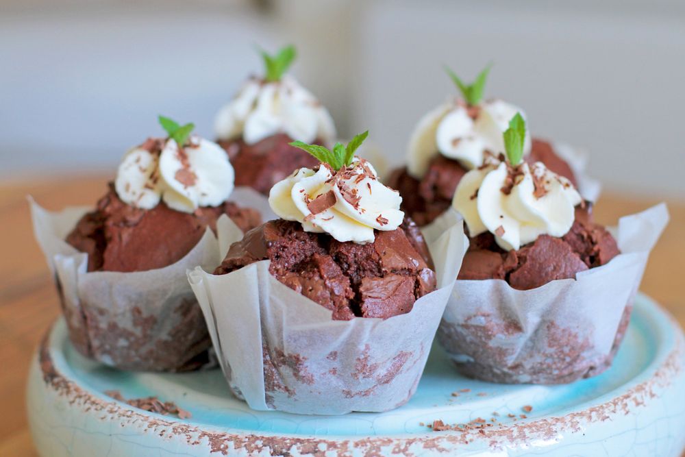 Rezeptbild: Doppel-Schokomuffins