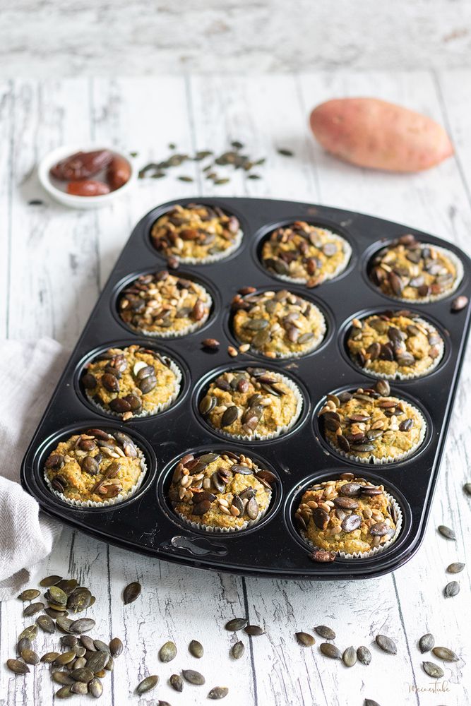 Rezeptbild: Süßkartoffel-Spinat-Muffins
