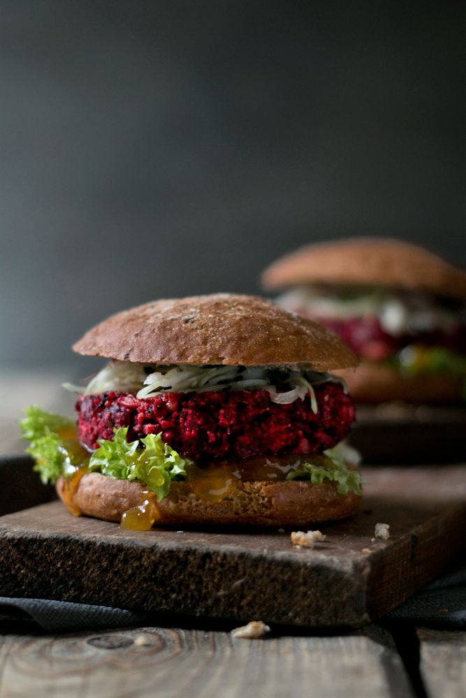 Rezeptbild: Vegetarischer Rote Bete Burger