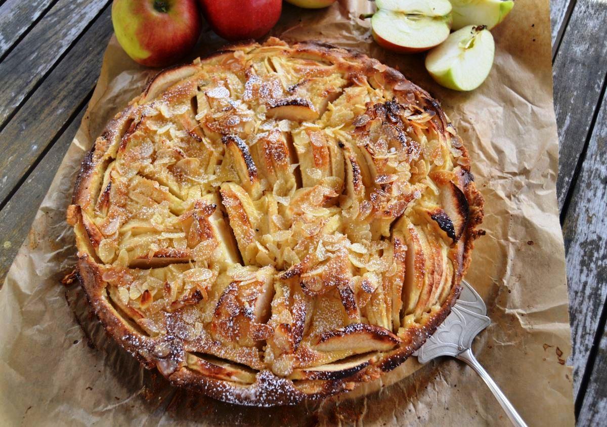 Rezeptbild: Französische Apfel Tarte mit Calvados