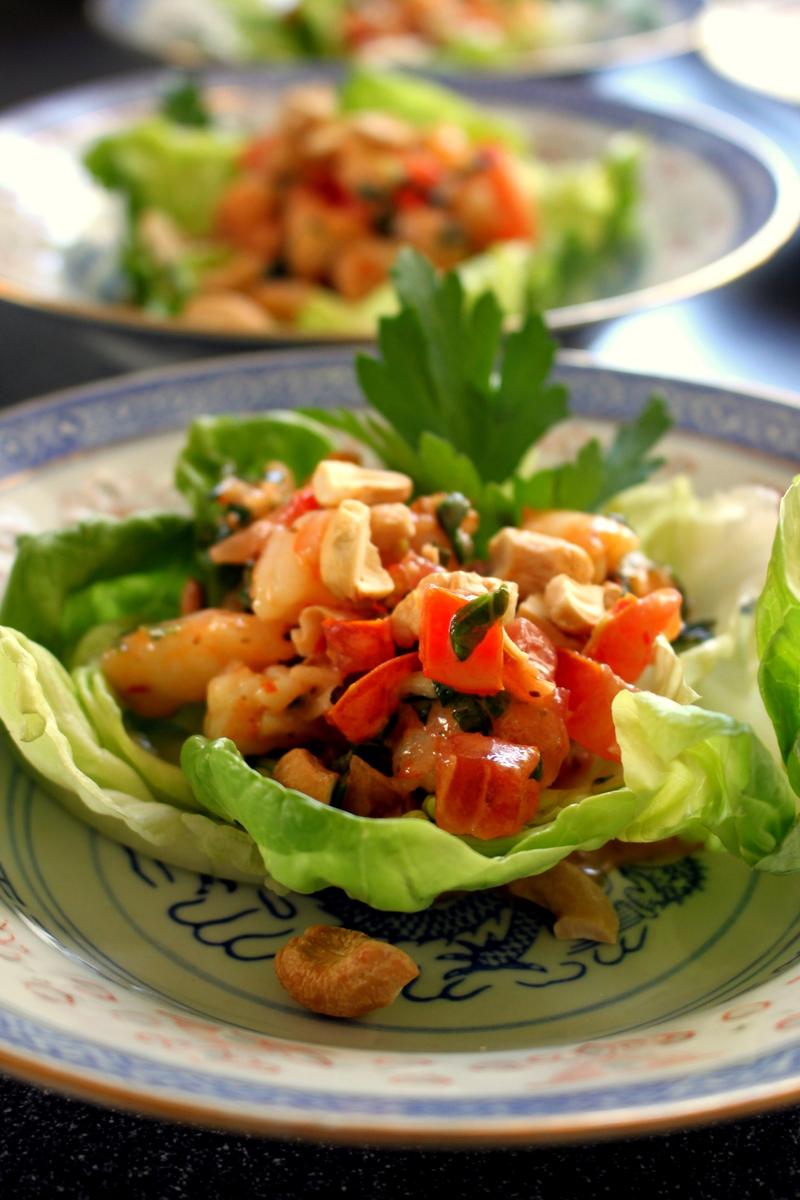 Rezeptbild: Garnelen Salat