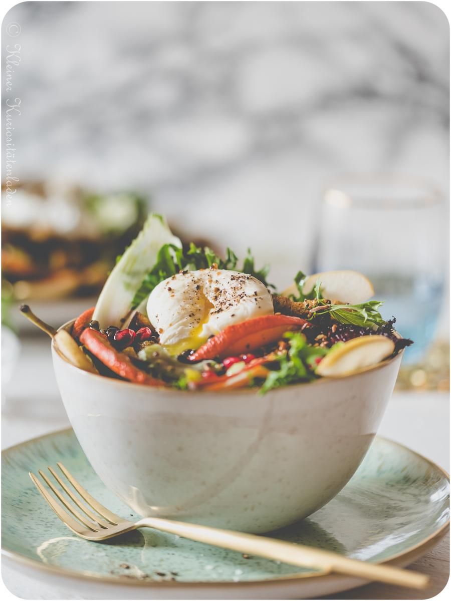 Rezeptbild: Bittersüßer Herbstauftaktsalat