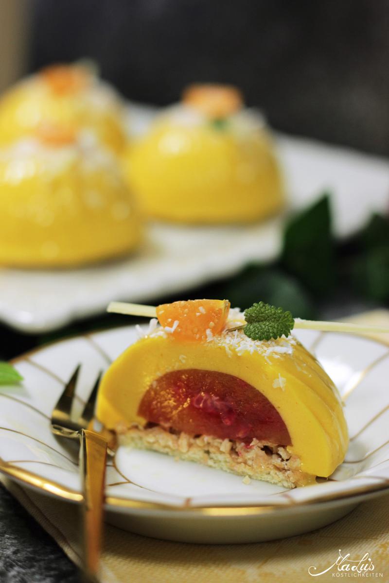 Rezeptbild: Mango-Himbeer-Kokostörtchen