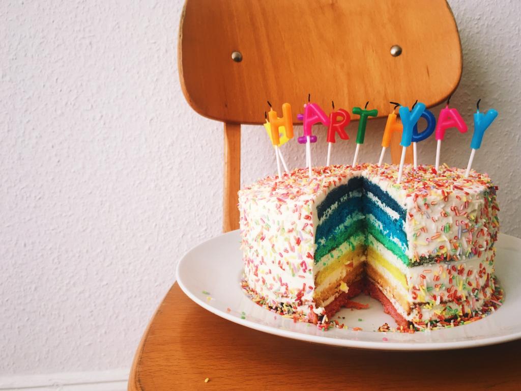Rezeptbild: Regenbogentorte