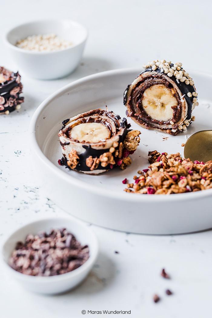 Rezeptbild: veganes Bananen Sushi