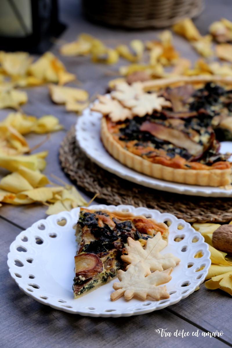 Rezeptbild: Quiche di cavolo nero e porcini