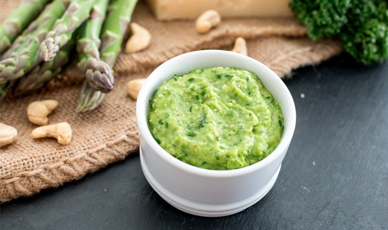 Rezeptbild: Leckeres Spargel-Pesto