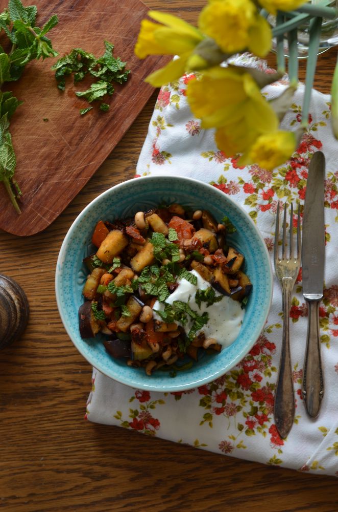 Rezeptbild: Auberginenpfanne