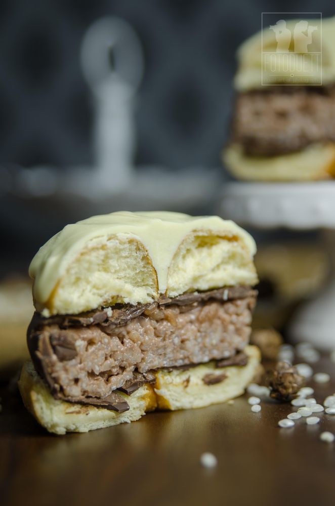 Rezeptbild: Donut-Milchreis-Burger