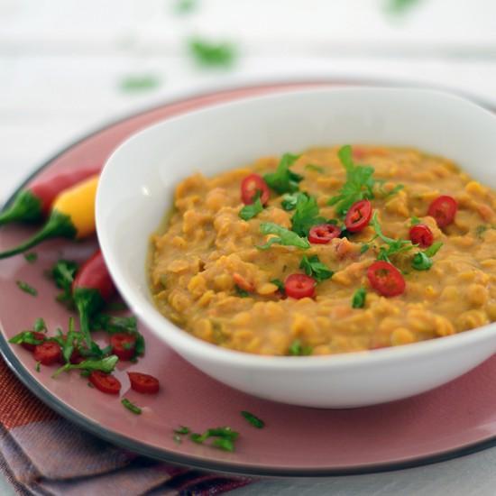 Rezeptbild: Dal // Indischer Linseneintopf