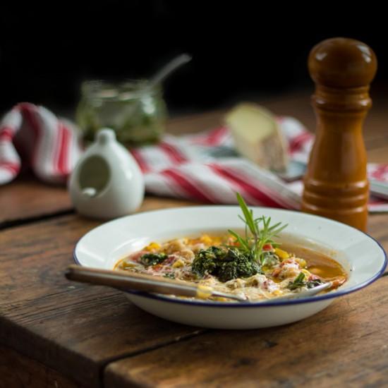 Rezeptbild: Spätsommer-Minestrone