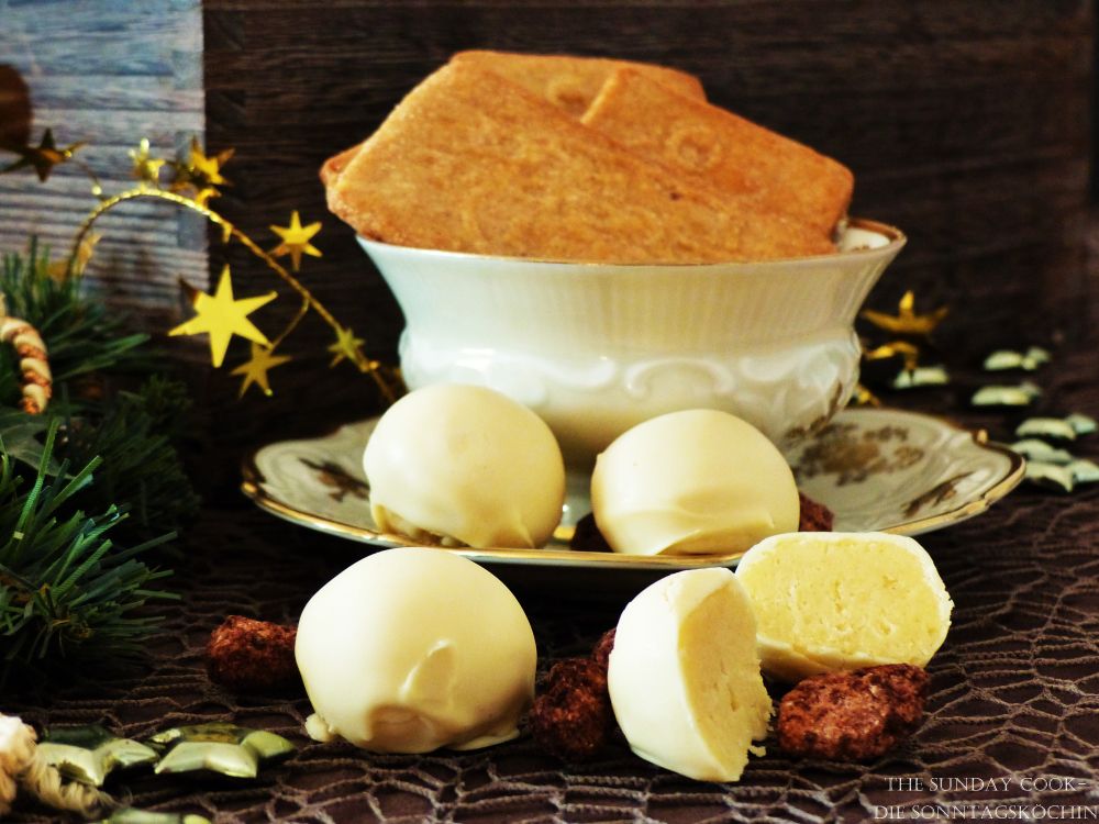 Rezeptbild: Eierlikör Pralinen mit weisser Schokolade