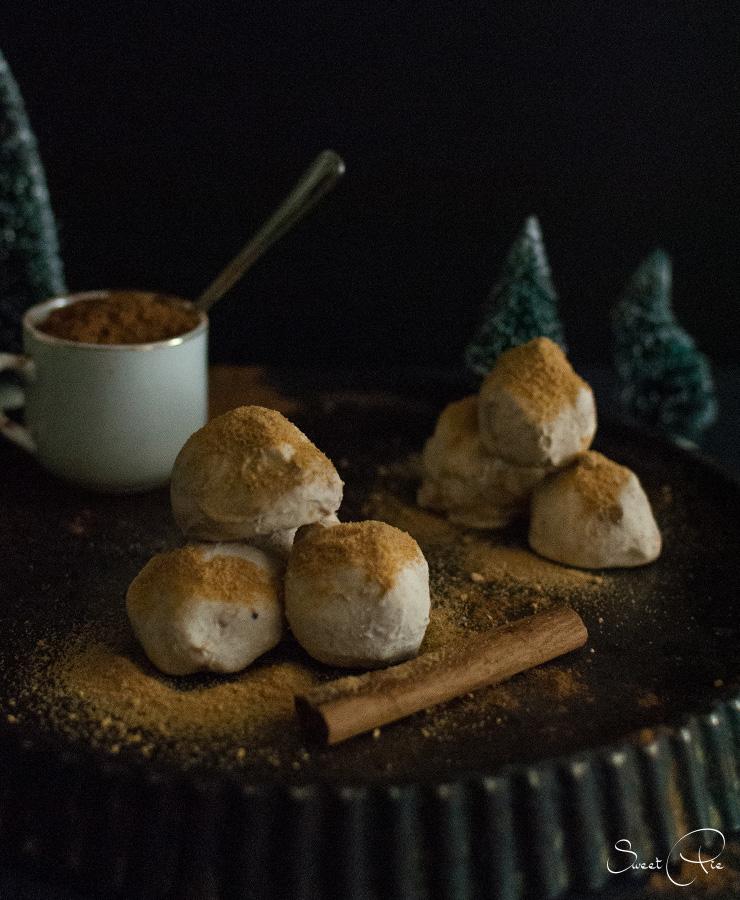 Rezeptbild: gefrorene Käseküchlein mit Lebkuchengewürz