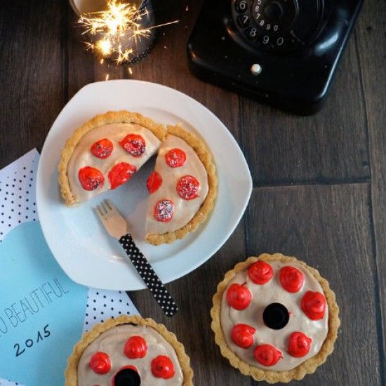 Rezeptbild: Nougat-Kirsch-Tartelettes