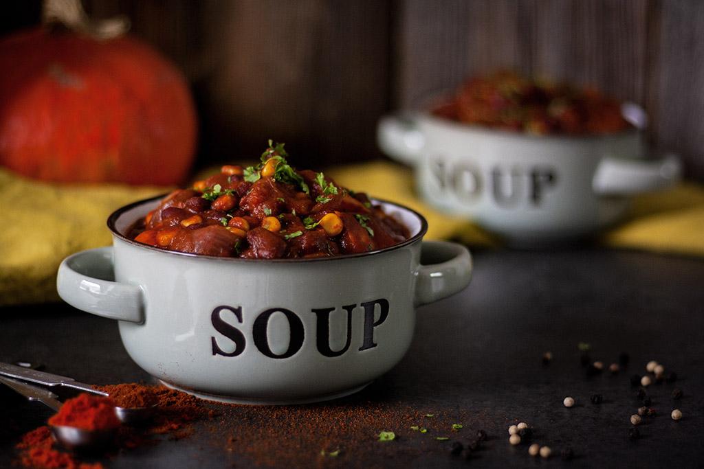 Rezeptbild: Feuriges Chili con Kürbis