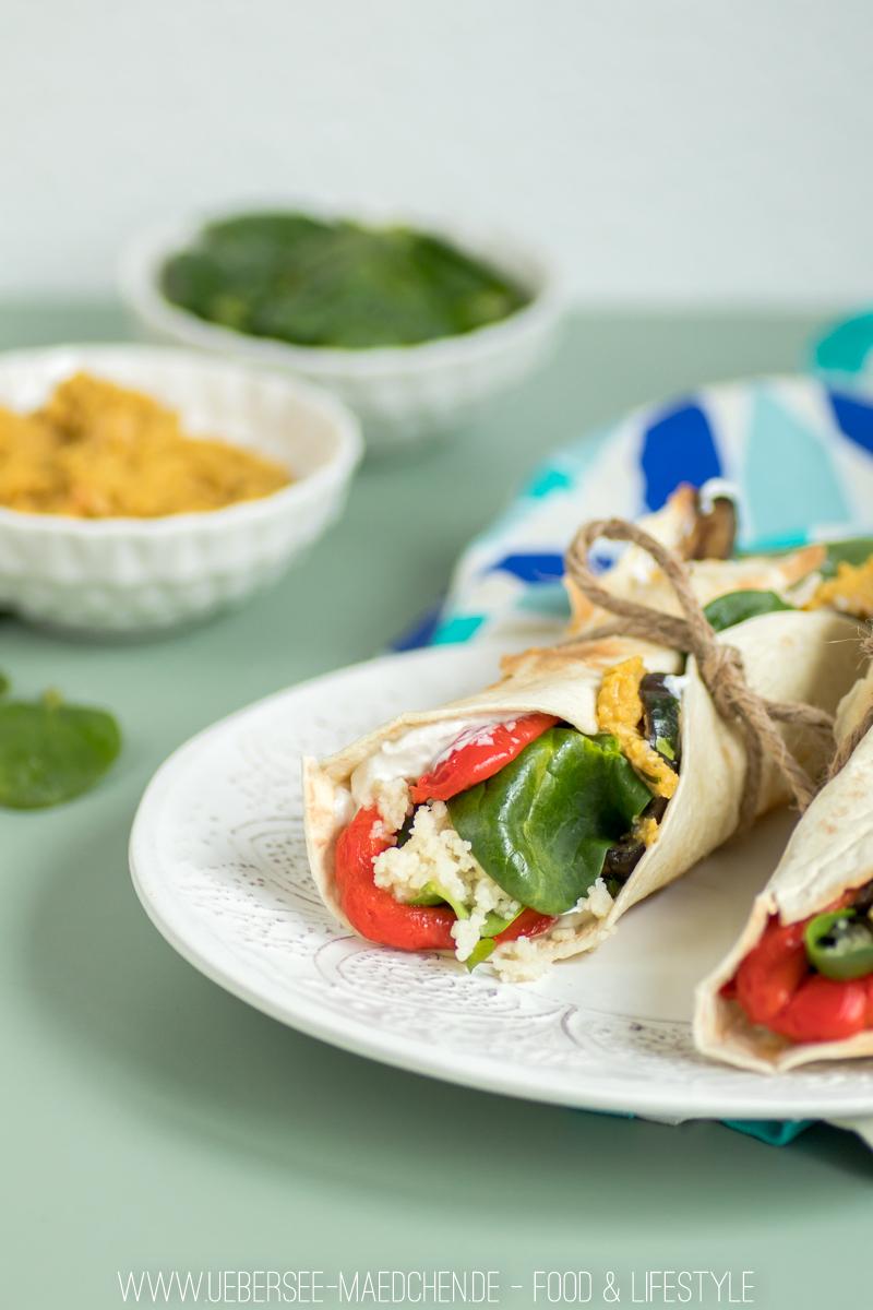 Rezeptbild: Antipasti-Wraps für die Mittagspause