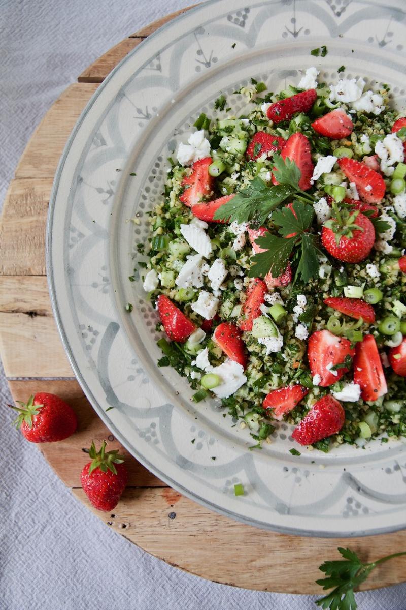 Rezeptbild: Erdbeer Tabouleh mit Feta