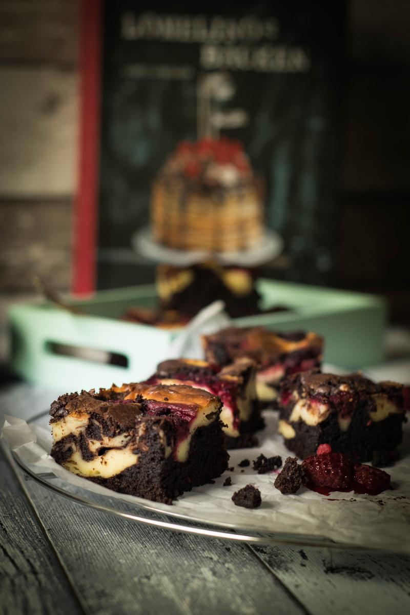 Rezeptbild: Himbeer Cheesecake Brownies
