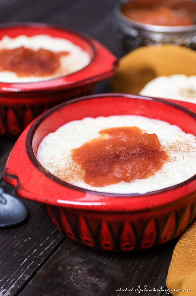 Rezeptbild: Türkischer Milchreis mit Kürbis-Pflaumen-Kompott
