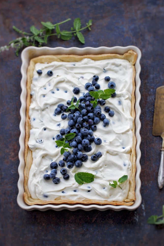 Rezeptbild: Blaubeer-Schokoladen Tarte