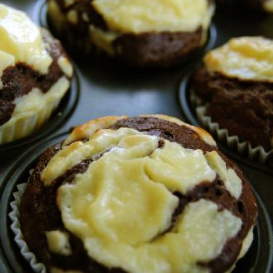 Rezeptbild: Double Chocolate Cheesecake Muffins