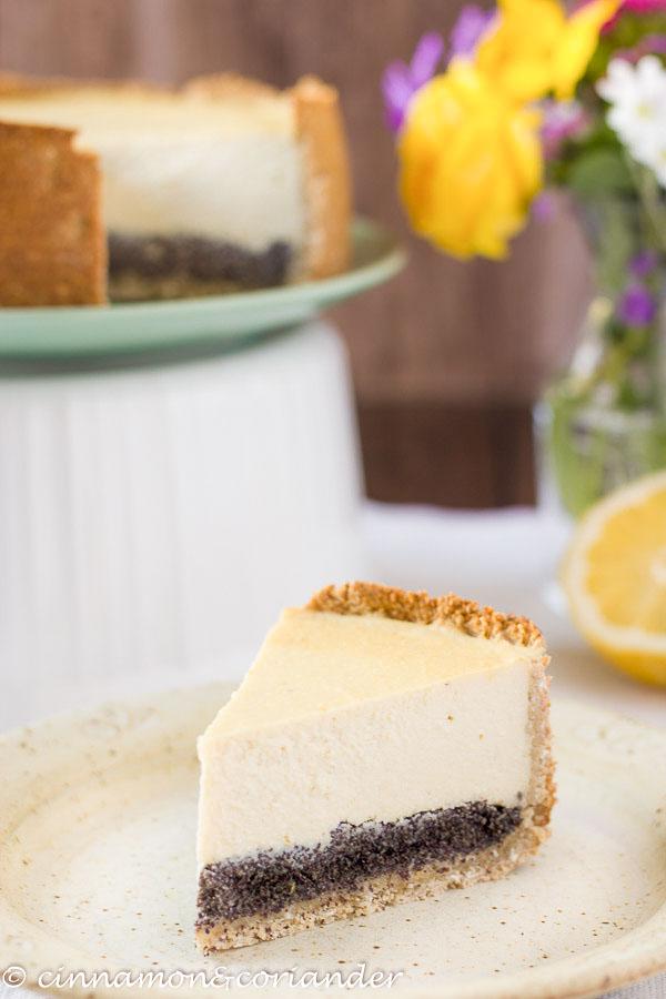 Rezeptbild: Veganer Mohn Käsekuchen 
