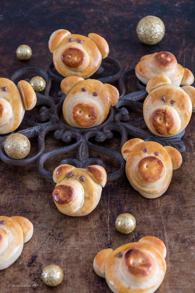 Rezeptbild: Glücksschweinchen zu Silvester