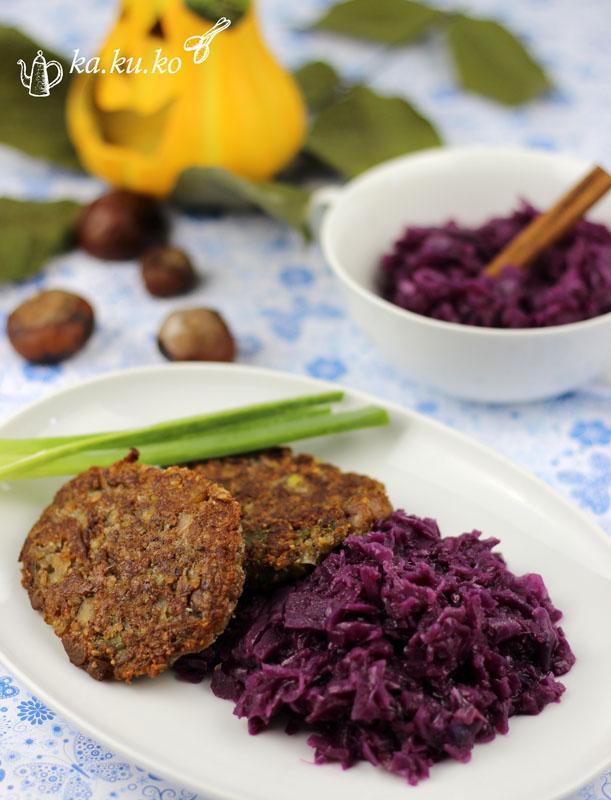 Rezeptbild: Maroni-Buchweizen-Bratlinge mit Lauch