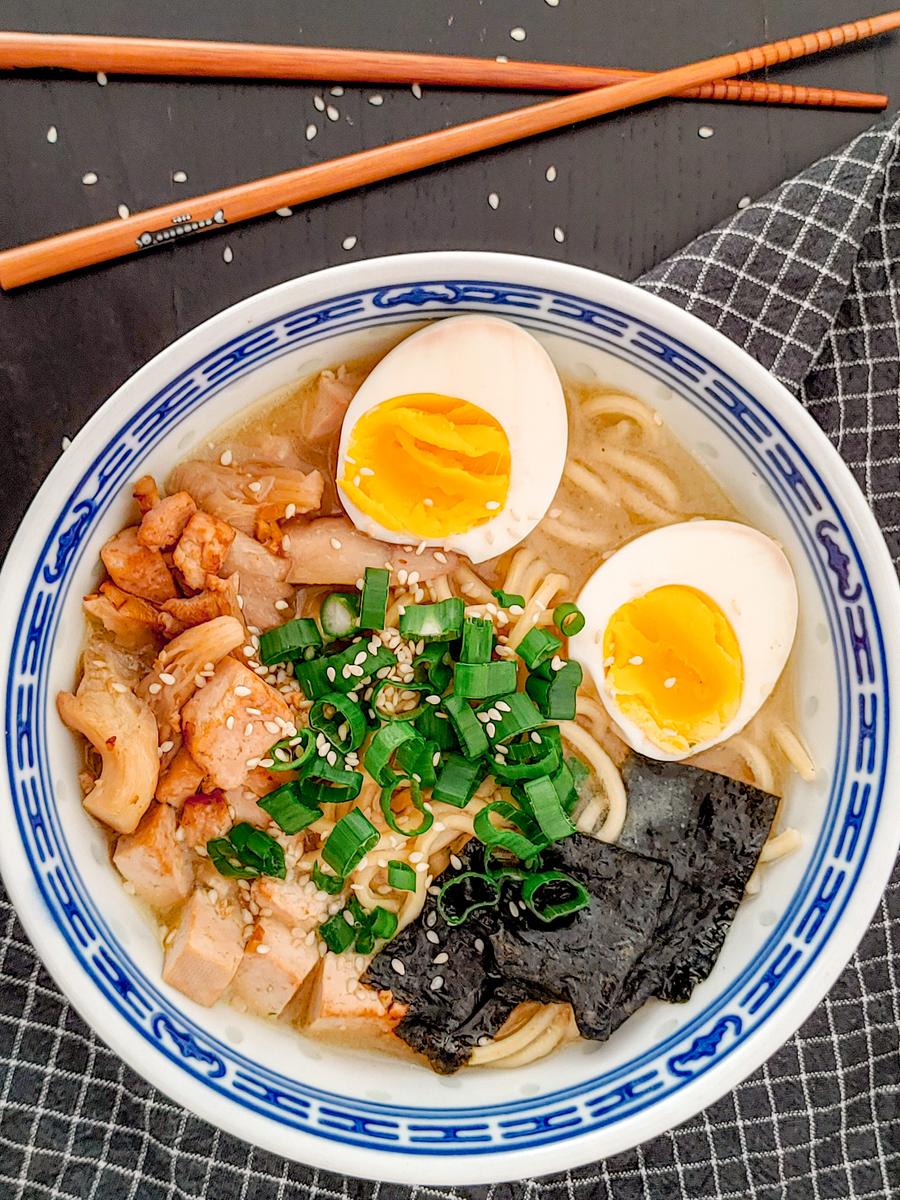 Rezeptbild: Schnelle vegetarische Ramen Suppe