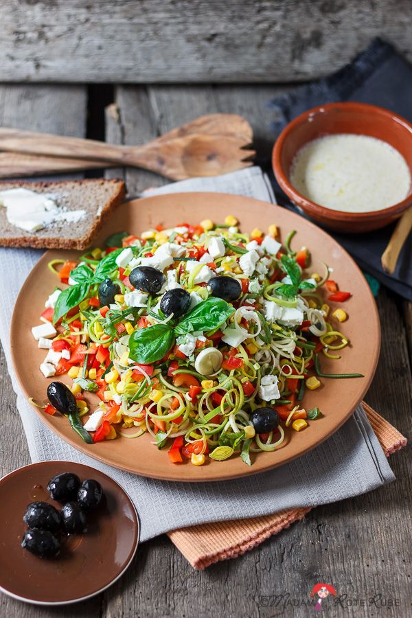 Rezeptbild: Lauchsalat mit Oliven und Schafskäse-Feta