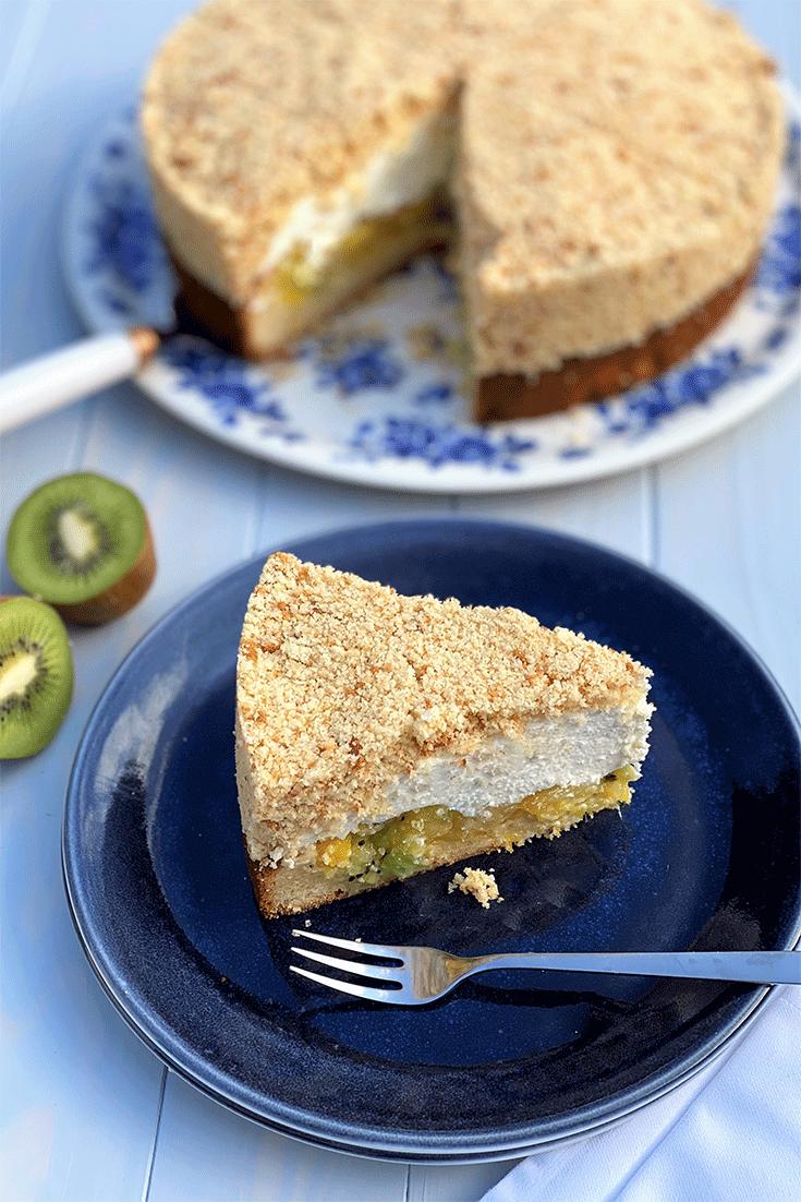 Rezeptbild: Exotische Mandel-Quark-Torte