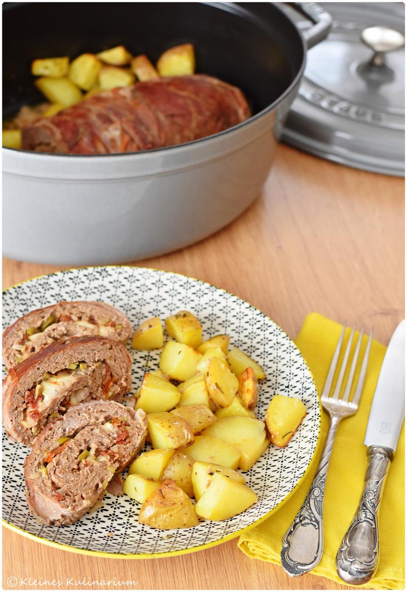Rezeptbild: Mediterraner Hackbraten