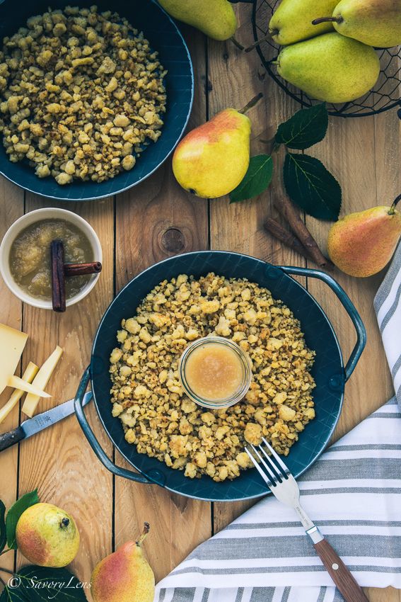 Rezeptbild: Maluns mit Birnenkompott