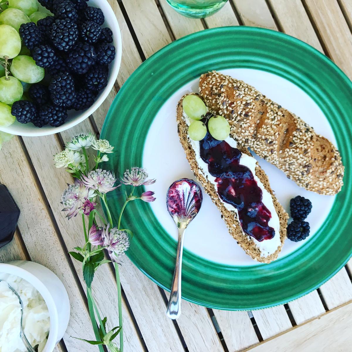 Rezeptbild: Brombeer Weintrauben Marmelade
