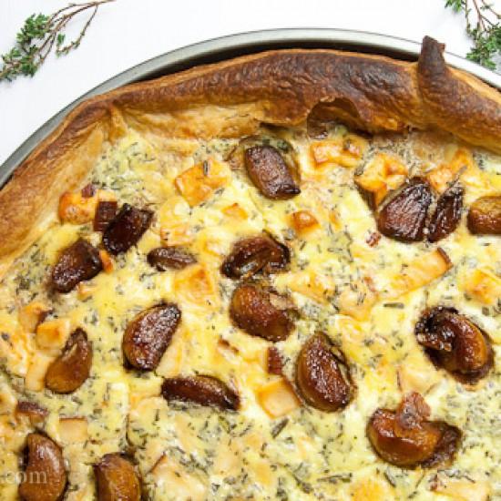 Rezeptbild: Tarte mit karamelisiertem Knoblauch