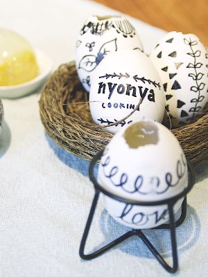 Rezeptbild: Maiscreme-Gelee in Eierschalen