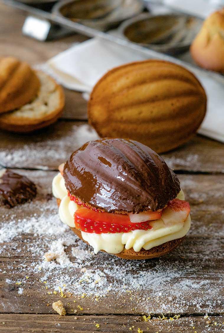 Rezeptbild: Schokoladenkäfer Küchlein mit Vanillecreme