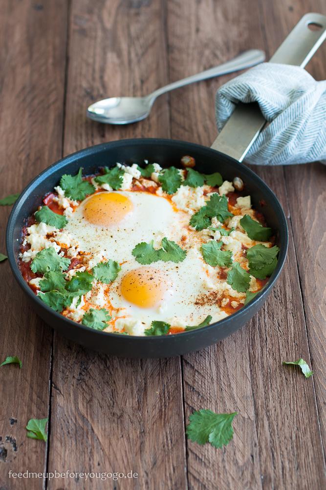 Rezeptbild: Shakshuka mit Feta und Koriander