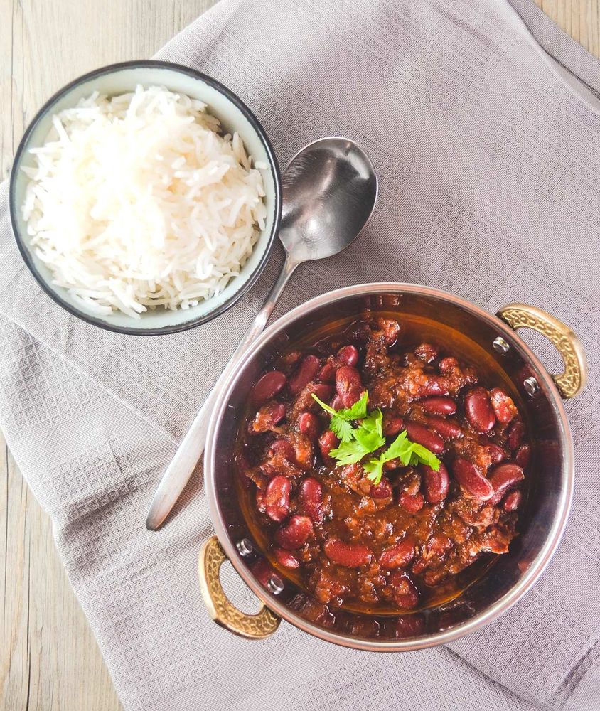 Rezeptbild: Rajma masala – indisches Kidneybohnen-Curry