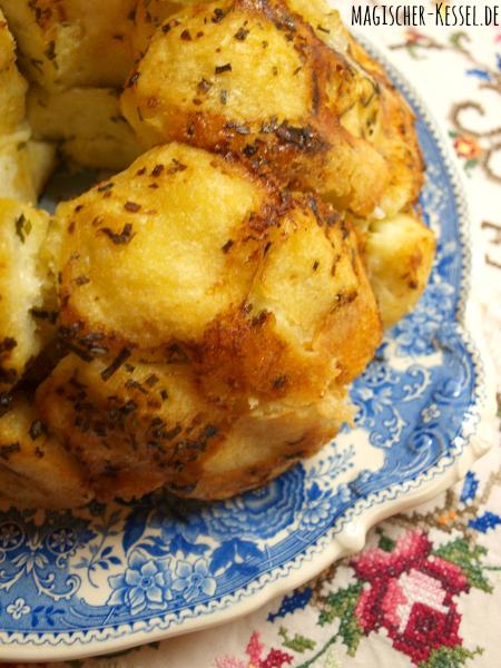 Rezeptbild: Zupfbrot: Mozzarella-Parmesan-Pull-Apart-Bread