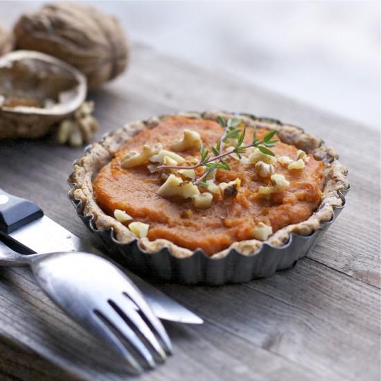 Rezeptbild: Mandeltartes mit Möhre