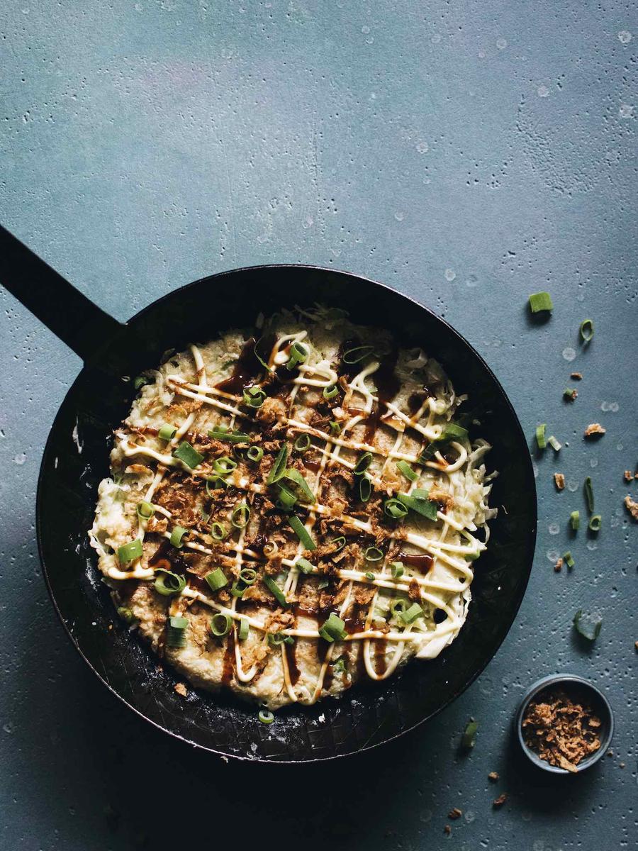 Rezeptbild: OKONOMIYAKI MIT ACKERPILLE