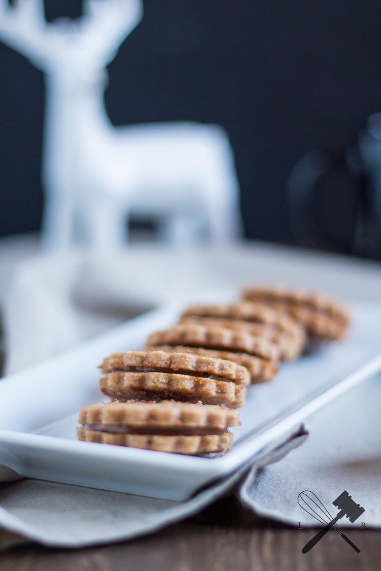 Rezeptbild: Zimt Shortbread mit Nutella-Füllung