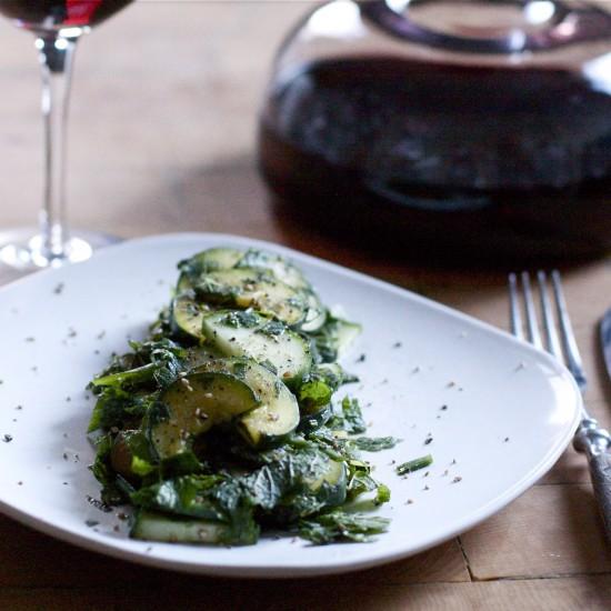 Rezeptbild: Zucchini-Minz Salat
