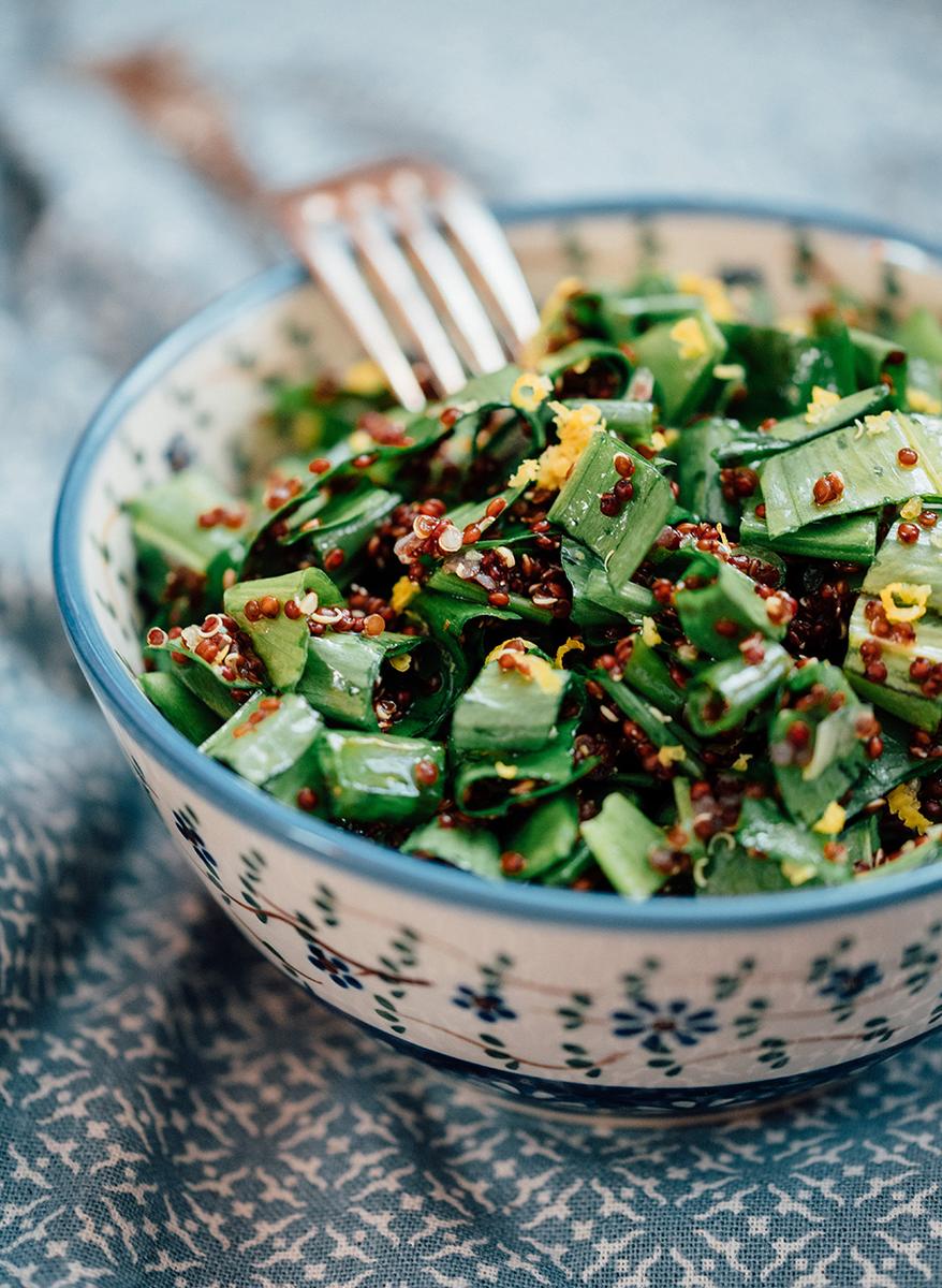 Rezeptbild: Bärlauch Quinoa Salat