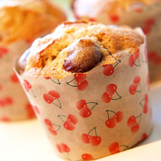 Rezeptbild: Kirsch-Marzipan-Muffins