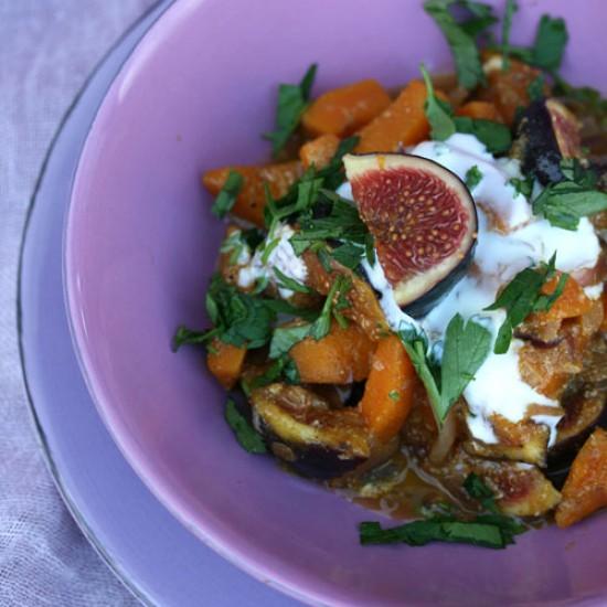 Rezeptbild: Kürbis-Feigen-Tajine